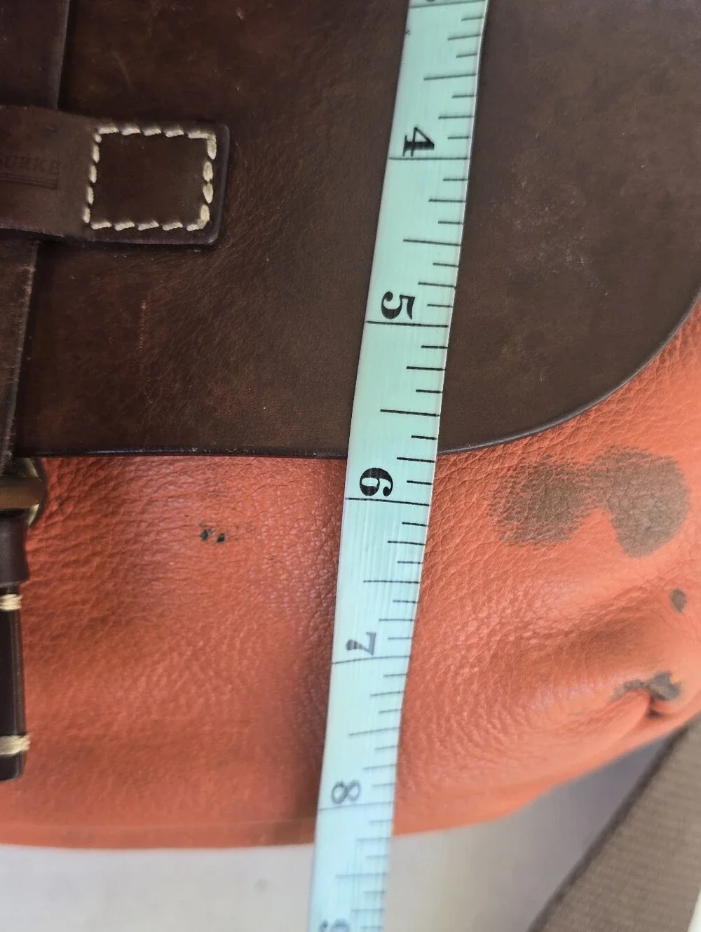 Dooney & Bourke Italy Leather Crossbody Messenger Bag Vintage Old Money Y2k